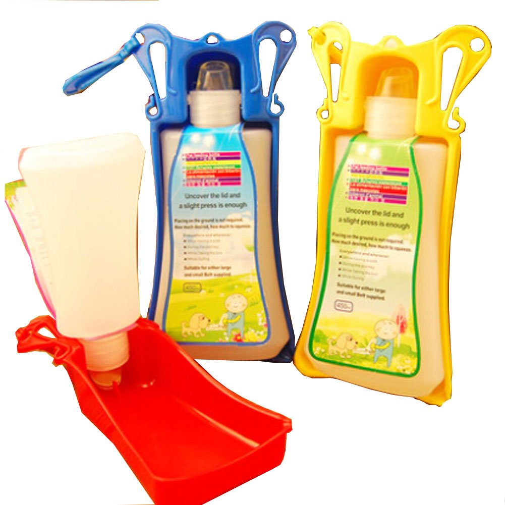 Animal Drinking Device Portable Dog Water Bottle,450ML,Random Color