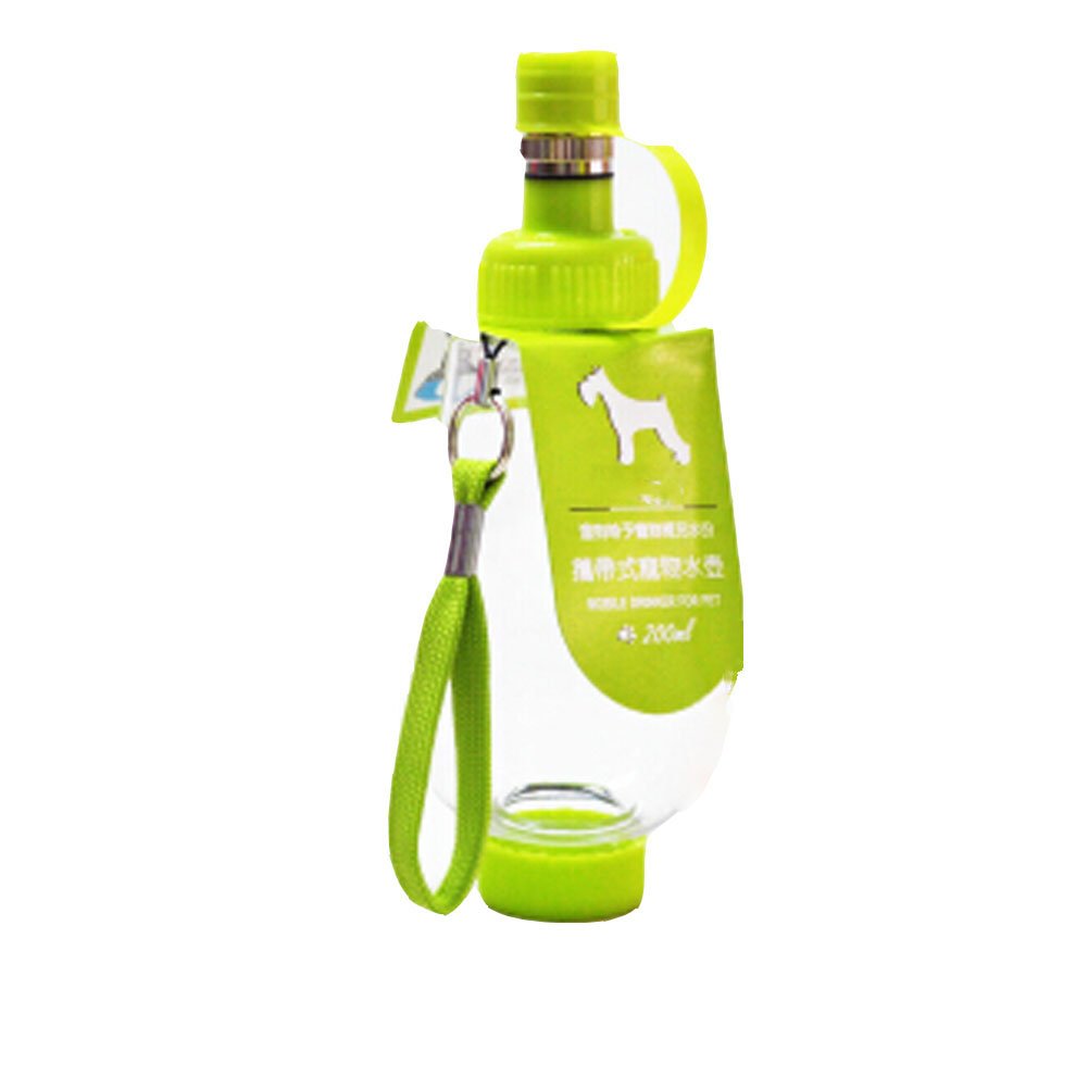 Pet Kitten Puppy Travel Water Bottle,Portable Water Bottle,200ML,APPLE GREEN