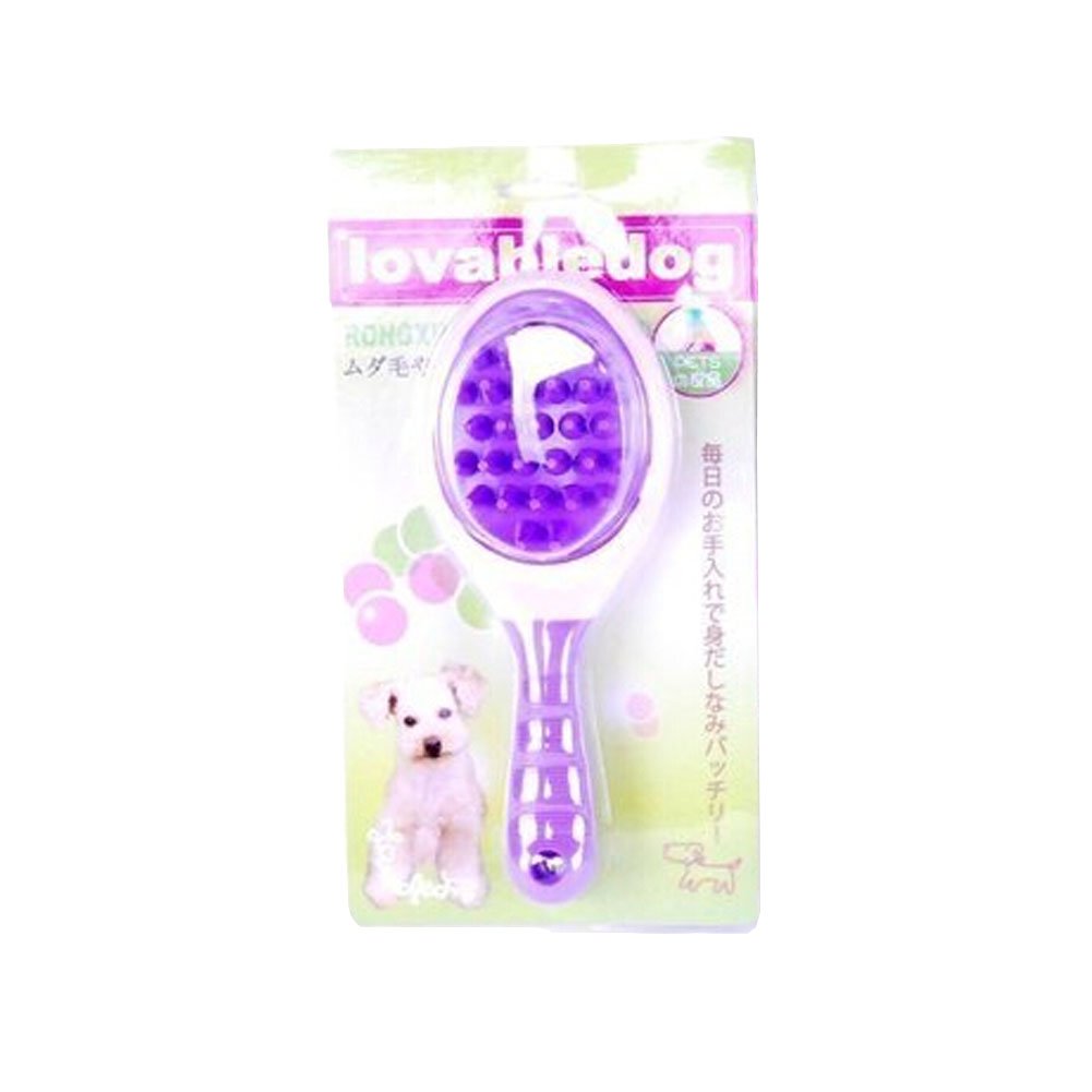 Pet Cleaning Supplies-- Cat/Dog Long handle Rubber Bathing Brush,Random Colors