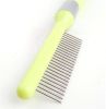 Grooming Tool Durable Long Handle Stainless Steel Pins Comb for Pet Dog Cat