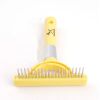 Grooming Rake Stainless Steel Pins Comb for Pets Dogs YELLOW