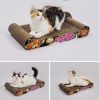 Graffiti Style Series Corrugated Paper Cat Scratching Pad/Board,Cat Bed,BLACK