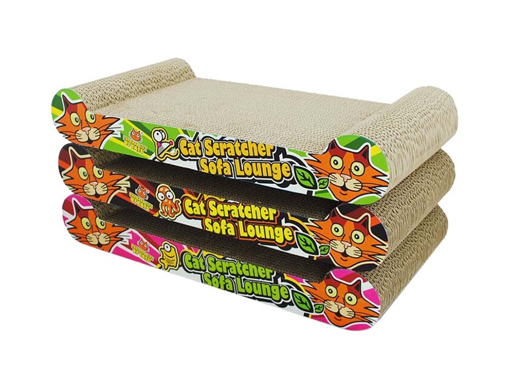 Graffiti Style Series Corrugated Paper Cat Scratching Pad/Board,Cat Bed,BLUE