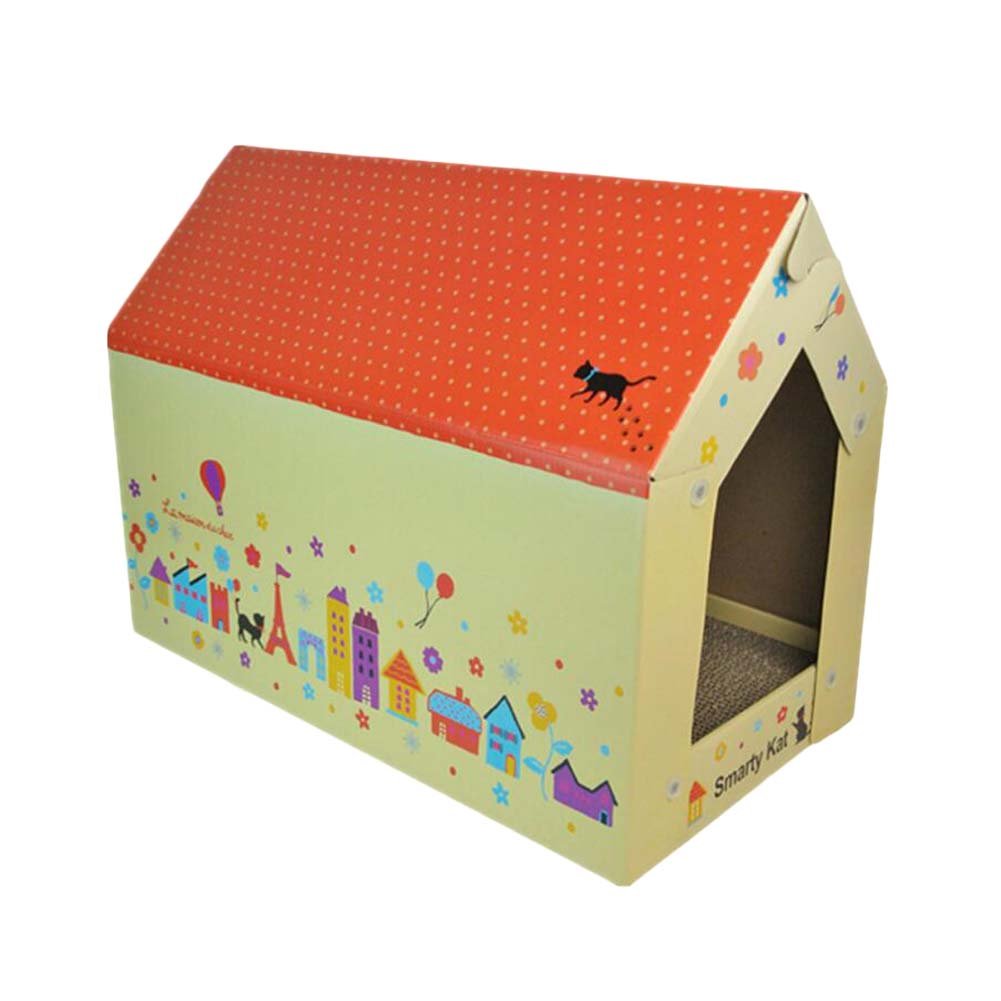 Natural Paper&Wood Cat Scratching Pad/House New Style Scratcher with Catnip
