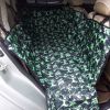 Waterproof Oxford Fabric Pet Car Seat Cover Dog Mat for Rear Seat, Green Stars