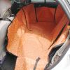 Waterproof Pet Car Seat Cover Dog Travel Mat for Rear Seat, Orange Cloud