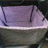 Waterproof Pet Car Seat Cover Dog Travel Mat for Rear Single Seat, Purple Cloud