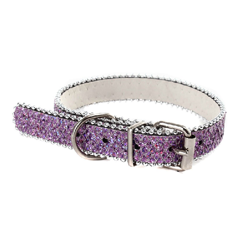 [Glisten] Adjustable Sparkles Decorated Collar for Dogs,Random Color
