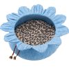 Small Medium Cat Sunflower Bed Pet Condo House Sleeping Bed for Cats and Pet #1