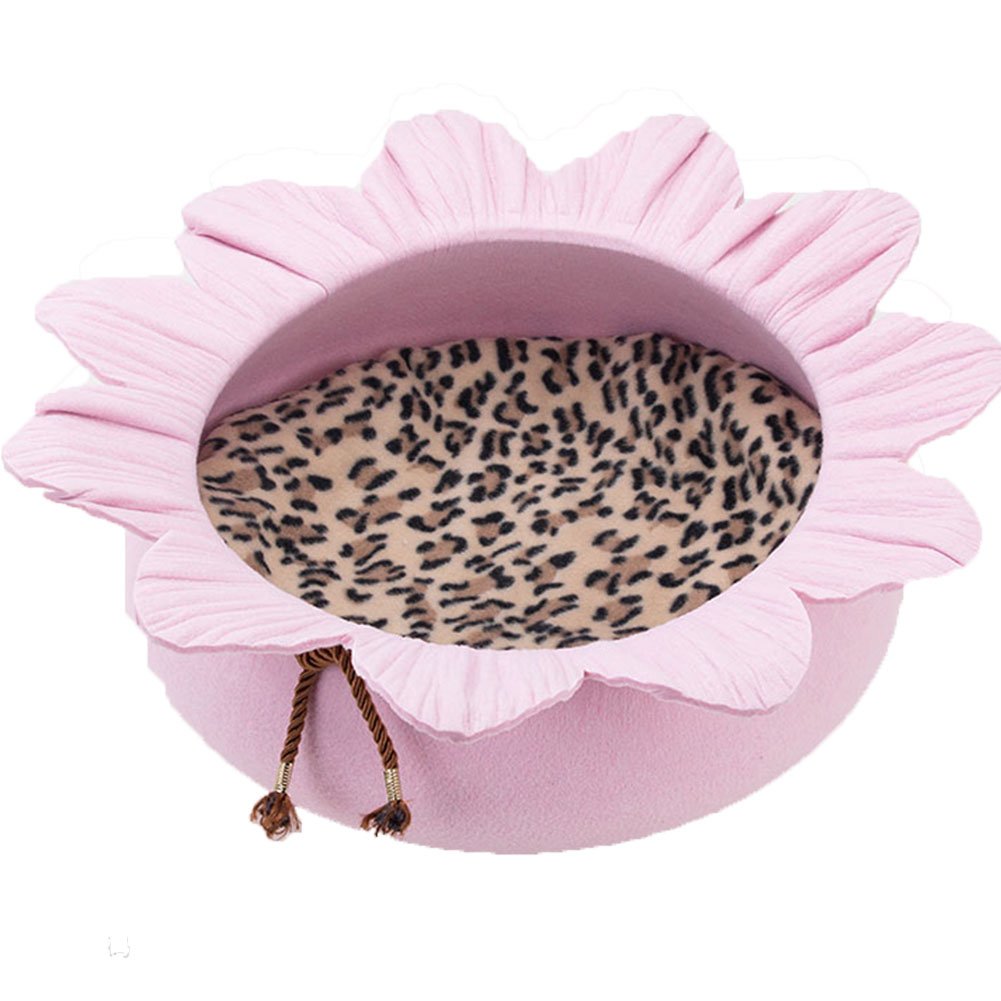 Small Medium Cat Sunflower Bed Pet Condo House Sleeping Bed for Cats and Pet #4
