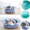Small Medium Cat Sunflower Bed Pet Condo House Sleeping Bed for Cats and Pet #4