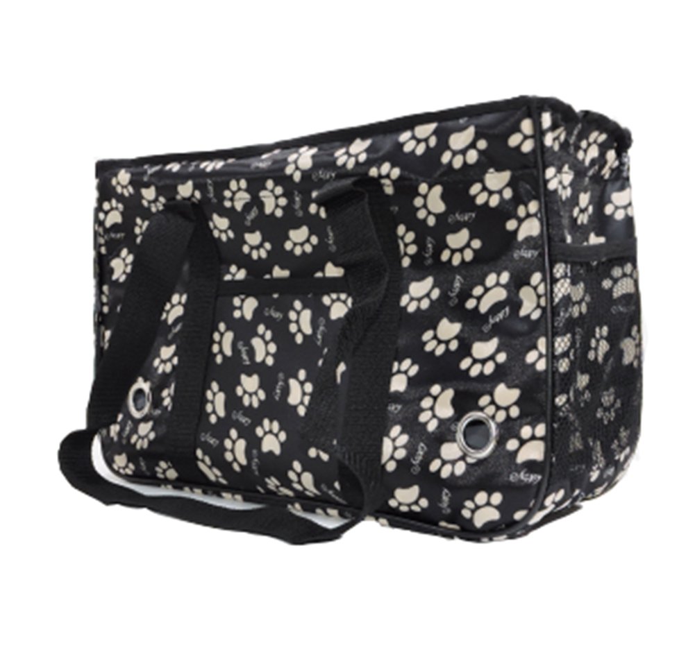 Pet Carrier Soft Sided Travel Bag for Small dogs & cats- Airline Approved, Black #27