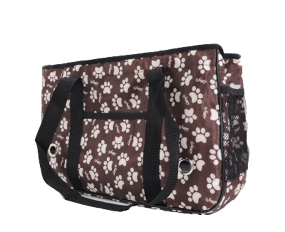 Pet Carrier Soft Sided Travel Bag for Small dogs & cats- Airline Approved, Brown #28