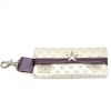 White glitter leather waste bag holder