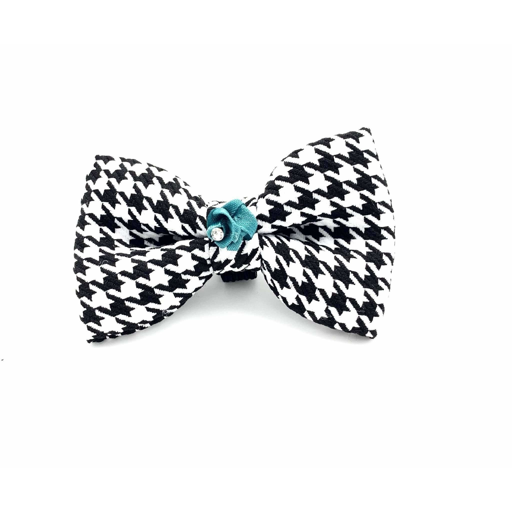 Kerberos pied de poule dog bow tie