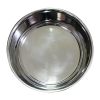 Stainless Steel Pet Bowl with Anti Skid Rubber Base and Dog Design, Gray and Black-Set of 6