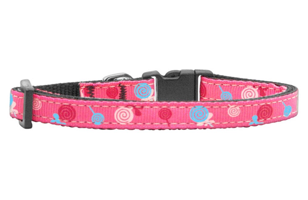 Lollipops Nylon Ribbon Collar Bright Pink Small
