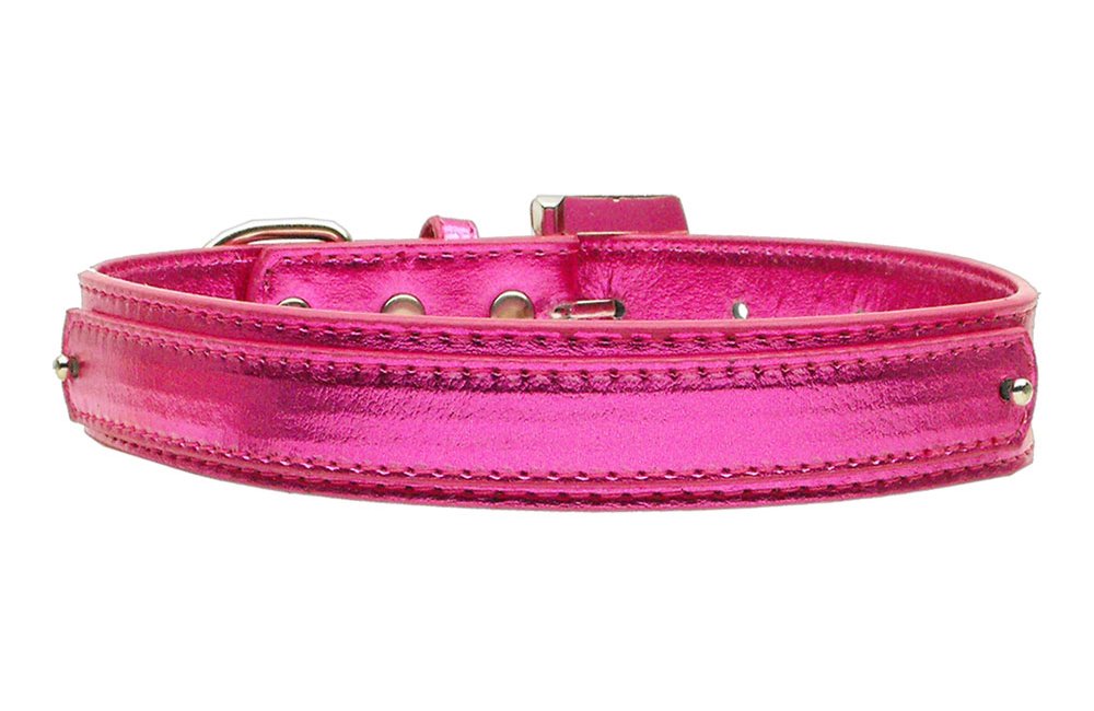3/4" (18mm) Metallic Two-Tier Collar Pink Medium
