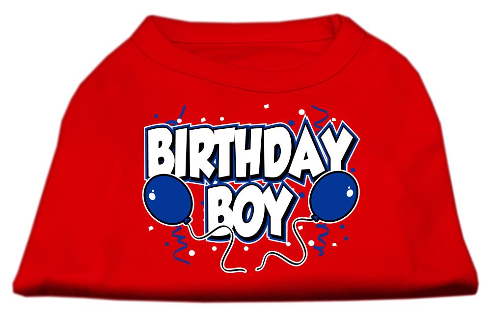 Birthday Boy Screen Print Shirts Red Medium (12)
