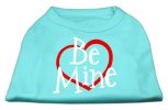 Be Mine Screen Print Shirt Aqua Large(14)
