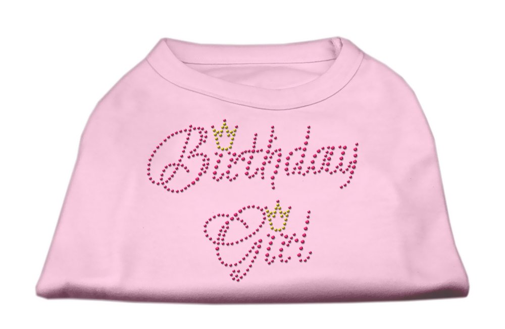 Birthday Girl Rhinestone Shirt Light Pink XXL (18)