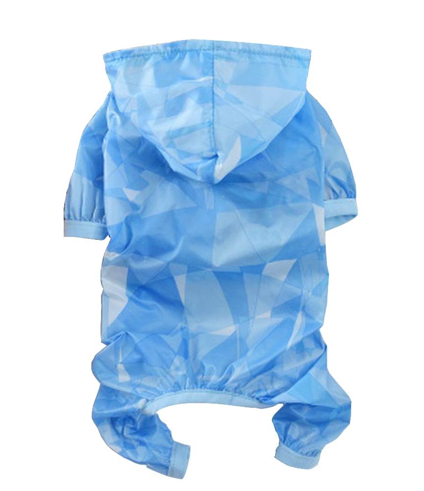 [B] Stylish Dog Raincoat Pet Raincoat Dog Hooded Raincoat Rain Gear