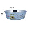Multi Print Stainless Steel Dog Bowl By Boomer N Chaser-Set of 12