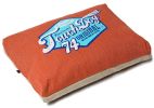 Touchdog Original Sporty Vintage Throwback Reversible Plush Rectangular Dog Bed