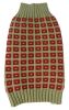Butterscotch Box Weaved Heavy Cable Knitted Designer Turtle Neck Dog Sweater