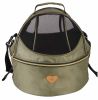 Pet Life  'Air-Venture' Dual-Zip Airline Approved Panoramic Circular Travel Pet Dog Carrier