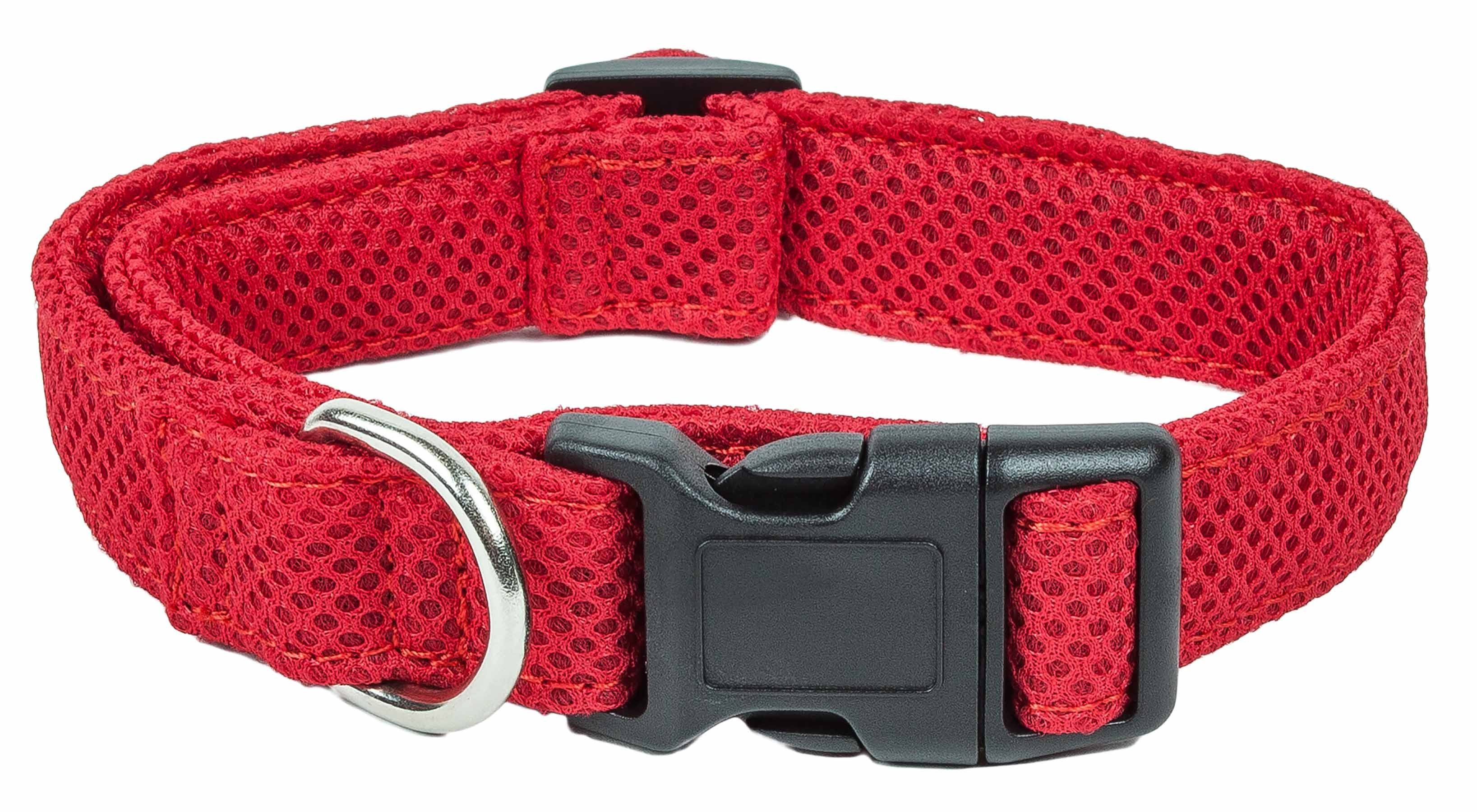 Pet Life  'Aero Mesh' 360 Degree Dual Sided Comfortable And Breathable Adjustable Mesh Dog Collar