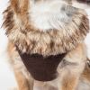Pet Life  Luxe 'Furracious' 2-In-1 Mesh Reversed Adjustable Dog Harness-Leash W/ Removable Fur Collar