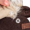 Pet Life  Luxe 'Furracious' 2-In-1 Mesh Reversed Adjustable Dog Harness-Leash W/ Removable Fur Collar