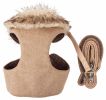 Pet Life  Luxe 'Furracious' 2-In-1 Mesh Reversed Adjustable Dog Harness-Leash W/ Removable Fur Collar