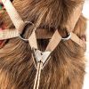 Pet Life  Luxe 'Dapperbone' 2-In-1 Mesh Reversed Adjustable Dog Harness-Leash W/ Fashion Bowtie