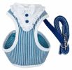 Pet Life  Luxe 'Spawling' 2-In-1 Mesh Reversed Adjustable Dog Harness-Leash W/ Fashion Bowtie
