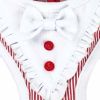 Pet Life  Luxe 'Spawling' 2-In-1 Mesh Reversed Adjustable Dog Harness-Leash W/ Fashion Bowtie