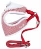 Pet Life  Luxe 'Spawling' 2-In-1 Mesh Reversed Adjustable Dog Harness-Leash W/ Fashion Bowtie