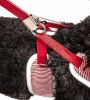 Pet Life  Luxe 'Spawling' 2-In-1 Mesh Reversed Adjustable Dog Harness-Leash W/ Fashion Bowtie
