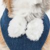 Pet Life  Luxe 'Pom Draper' 2-In-1 Mesh Reversed Adjustable Dog Harness-Leash W/ Pom-Pom Bowtie