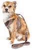 Pet Life  Luxe 'Houndsome' 2-In-1 Mesh Reversible Plaided Collared Adjustable Dog Harness-Leash