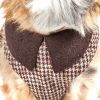 Pet Life  Luxe 'Houndsome' 2-In-1 Mesh Reversible Plaided Collared Adjustable Dog Harness-Leash
