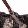 Pet Life  Luxe 'Houndsome' 2-In-1 Mesh Reversible Plaided Collared Adjustable Dog Harness-Leash