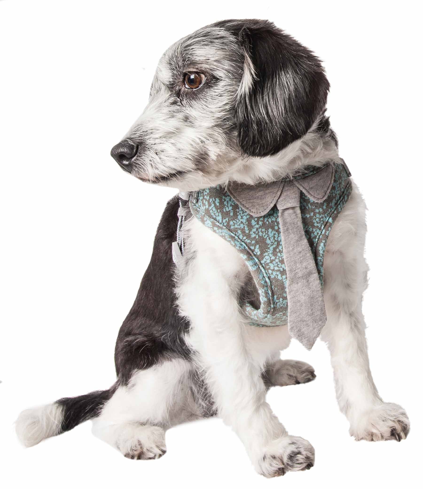 Pet Life  'Fidomite' Mesh Reversible And Breathable Adjustable Dog Harness W/ Designer Neck Tie