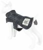 Touchdog  2-In-1 Windowpane Plaided Dog Jacket With Matching Reversible Dog Mat