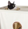 Pet Life Kitty-Square Obstacle Soft Folding Sturdy Play-Active Travel Collapsible Travel Pet Cat House Furniture