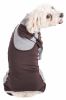 Pet Life  Active 'Warm-Pup' Heathered Performance 4-Way Stretch Two-Toned Full Body Warm Up