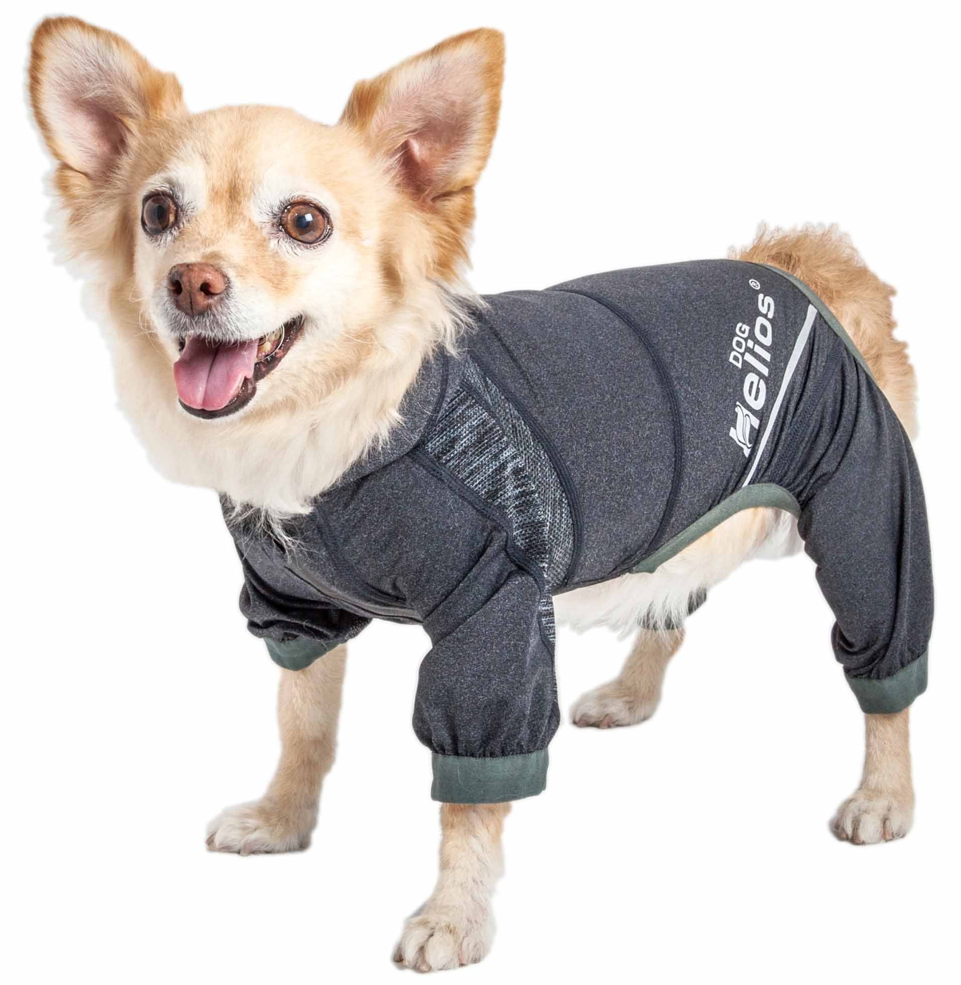 Dog Helios  'Namastail' Lightweight 4-Way Stretch Breathable Full Bodied Performance Yoga Dog Hoodie Tracksuit